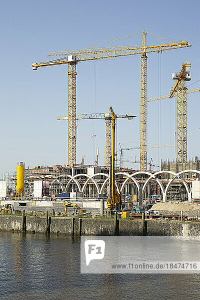 Germany  Hamburg  Large construction site in HafenCity