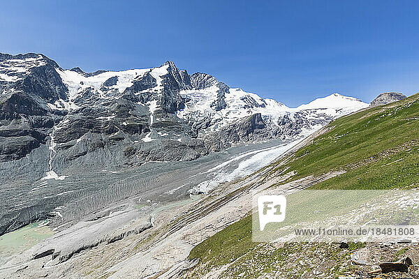 Austria  Carinthia  View of Pasterze glacier in High Tauern