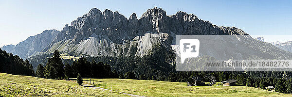 Parco Naturale Puez-Odle on sunny day  Dolomites  italy