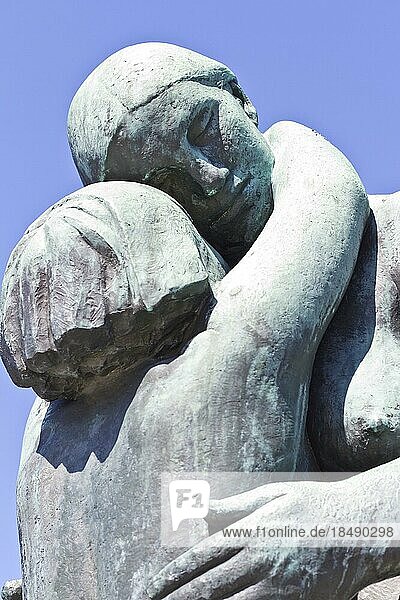 Skulpturen  Vigeland-Anlage im Frognerpark  Oslo  Norwegen  Europa