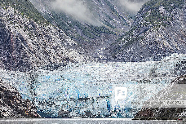 Ein Blick auf den Sawyer-Gletscher in der Tracy Arm-Fords Terror Wilderness  Südost-Alaska  Vereinigte Staaten von Amerika  Nordamerika
