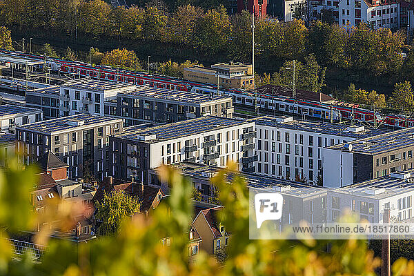 Germany  Baden-Wurttemberg  Esslingen  Modern apartmentb buildings in Neue Weststadt