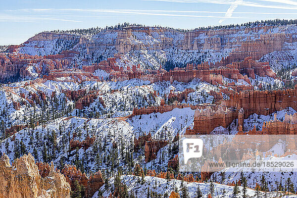 United States  Utah  Bryce Canyon National Park  Hoodoo sandstone rock formations