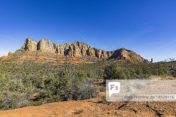 United States  Arizona  Sedona  Scenic view of red rocks formations