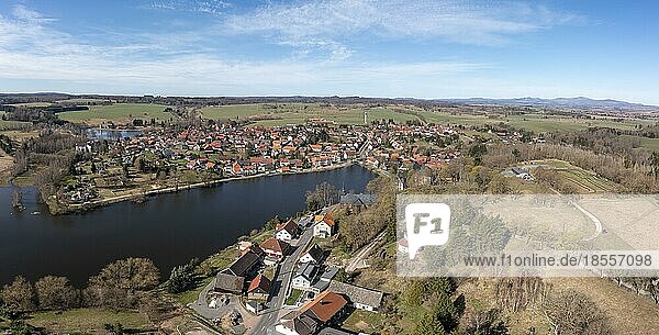 Luftbild Stiege Stadt Oberharz am Brocken