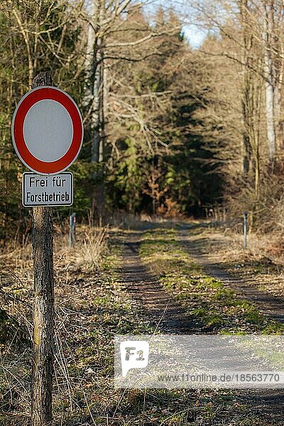 befahren der Waldwege verboten Durchfahrtsverbot