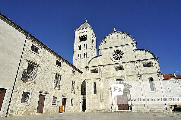 St. Maria Kirche  Crkva svete Marije  Romanische Glockenturm  Benedictinisches Kloster  Zadar  Dalmatia  Kroatien  Europa