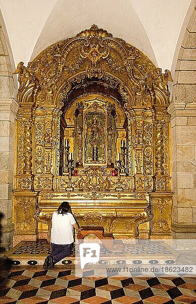 Altar in monastery church  Sao Bento  Rio de Janairo  Brazil  Altar in monastery church Sao Bento  Rio de Janeiro  Brazil  South America