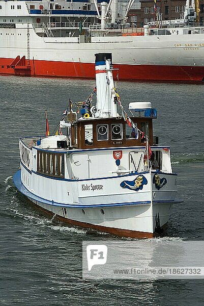Passenger ship 'Kieler Sprotte'  Kiel  Kiel Week  Schleswig-Holstein  Germany  harbour cruise  Europe