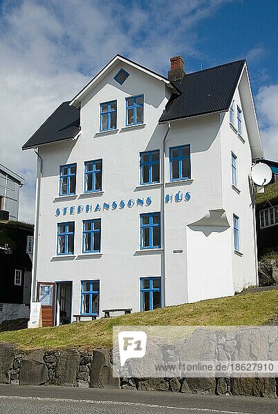 Haus am Osthafen  Torshavn Hafen  in der  Stephanssons Hus  Kakagota  Thorshaven  Insel Streymoy  Färöer-Inseln  Dänemark  Europa