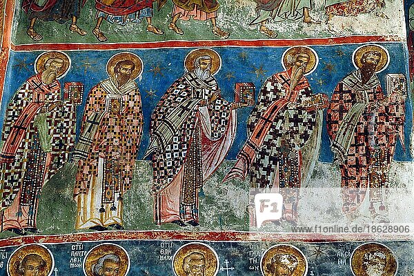 Mural in Voronets Monastery  Sistine Chapel of Eastern Europe  Moldavian Monasteries  Mural  Romania  Europe