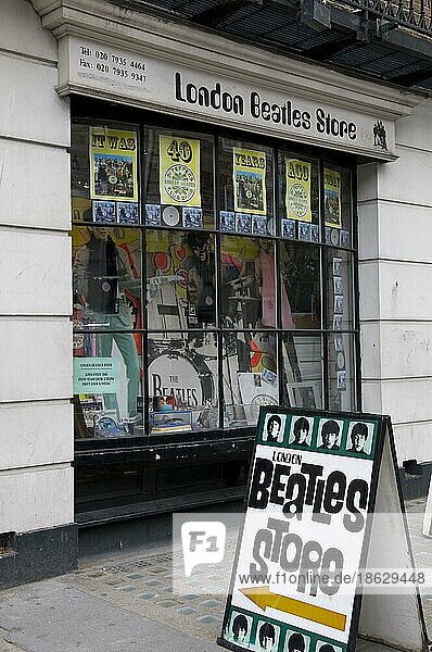 London Beatles Shop  London  England  United Kingdom  Europe