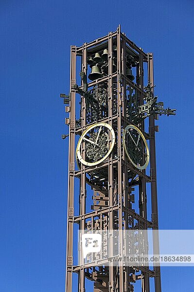 Glockenturm vom Rathaus  Kiruna  Lappland  Schweden  Europa