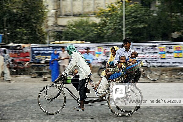 Cycle Rickshaw  Bharatpur  Rajasthan  India  Asia