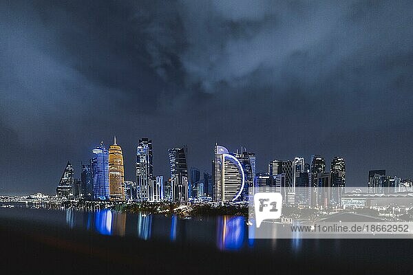 Doha skyline  16.05.2023.  Doha  Qatar  Asia