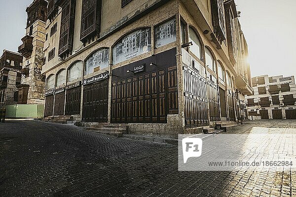 View in the Old City of Jeddah 16.05.2023. Jeddah Saudi Arabia Asia