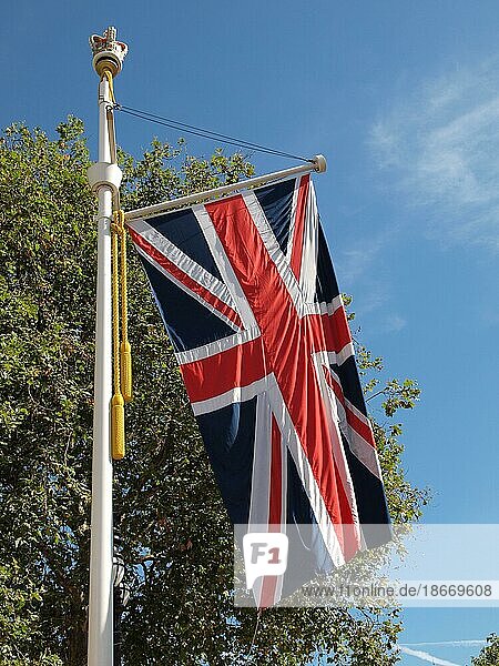 Union Jack national flag of the United Kingdom (UK)