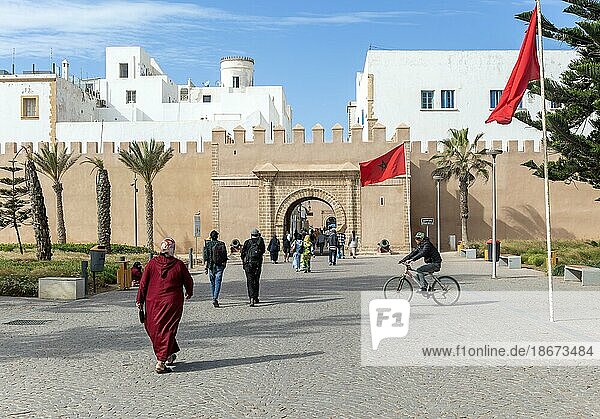 Bab Sbaa Eingangstor zur Medina  Essaouira  Marokko  Nordafrika  Afrika