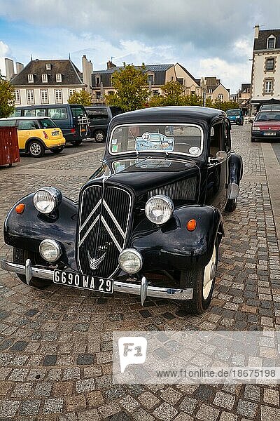 Oldtimer Citroën  Concarneau  Département Finistère  Frankreich  Europa