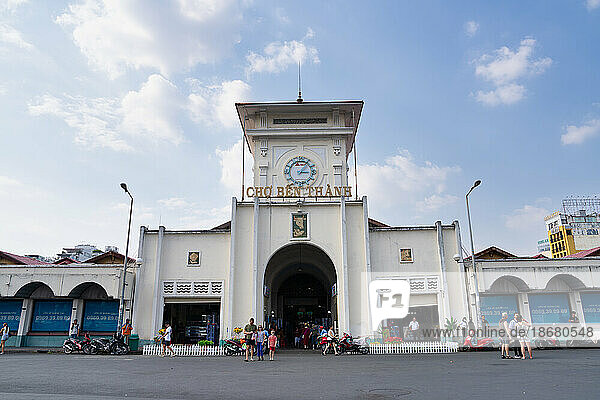 Exterior of the Ben Thanh Market  Ho Chi Minh City  Vietnam  Indochina  Southeast Asia  Asia