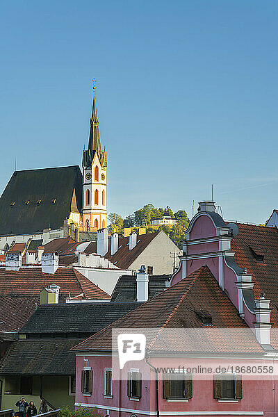 St. Vitus Church  UNESCO World Heritage Site  Cesky Krumlov  South Bohemian Region  Czech Republic (Czechia)  Europe