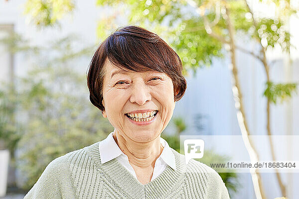 Japanese senior woman
