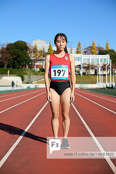 Japanese athlete portrait