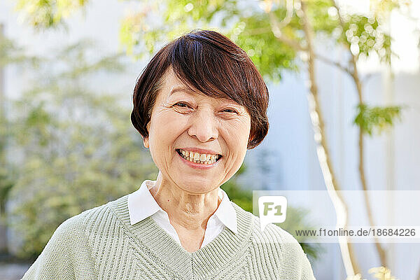 Japanese senior woman