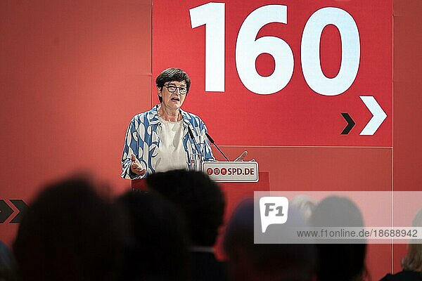 Berlin  Germany  SPD party leader Saskia Esken delivers a speech at an event to mark the 160th anniversary of Berlin  Europe