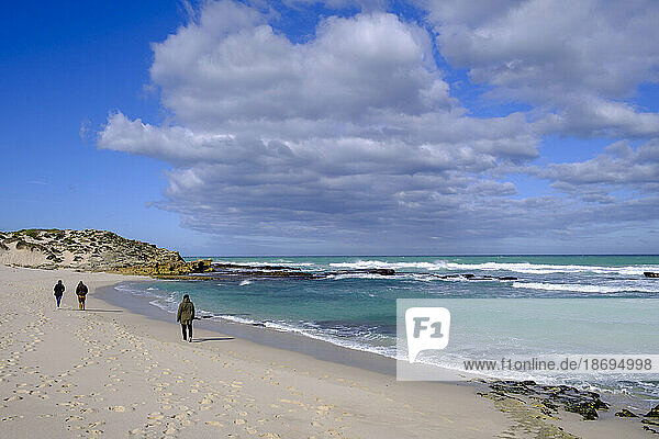 South Africa  Western Cape Province  Clouds over beach in De Hoop Nature Reserve