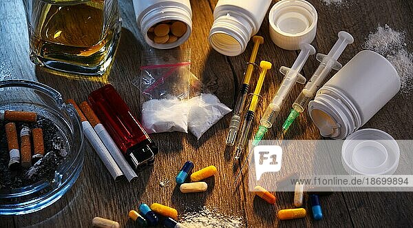 Suchtmittel  einschließlich Alkohol  Zigaretten und Drogen