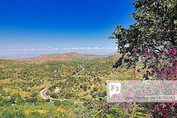 View from Kamuzu Viewpoint in the valley  Malawi  Afrika