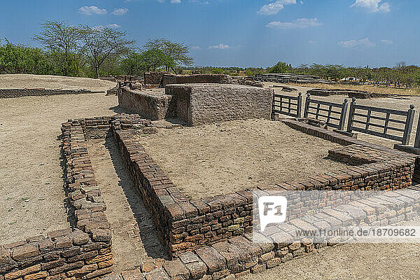Lothal  southernmost site of the ancient Indus Valley civilisation  Gujarat  India  Asia