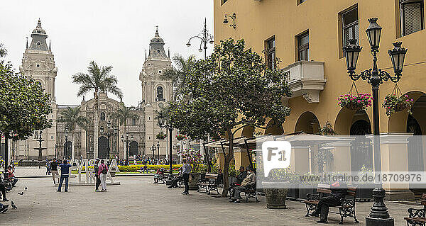 Plaza de Armas  Lima  Peru  South America