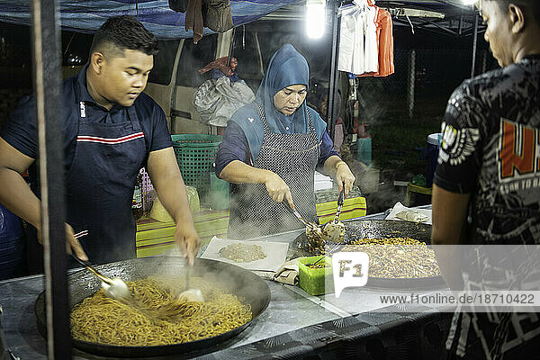 Stall  Night Market  Pulau Langkawi  Kedah  Malaysia  Southeast Asia  Asia