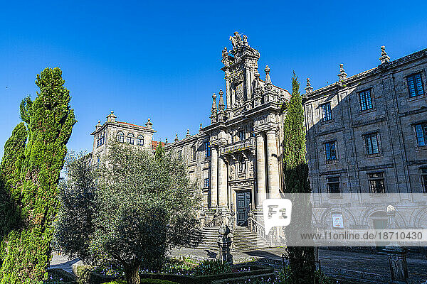 San Martino Pinario Monastery  Santiago de Compostela  UNESCO World Heritage Site  Galicia  Spain  Europe