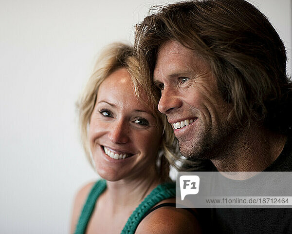 Portrait of a couple: Olympic and World Cup skiing veterans.