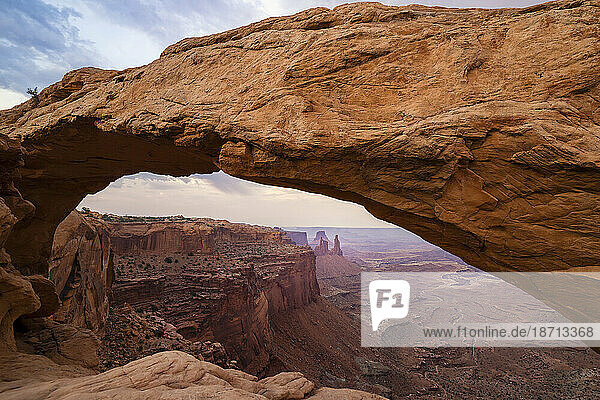 Mesa arch at Sunset in Canyonlands national park