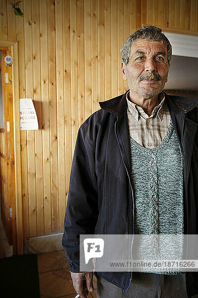 Portrait of food trader. Antalya Turkey.