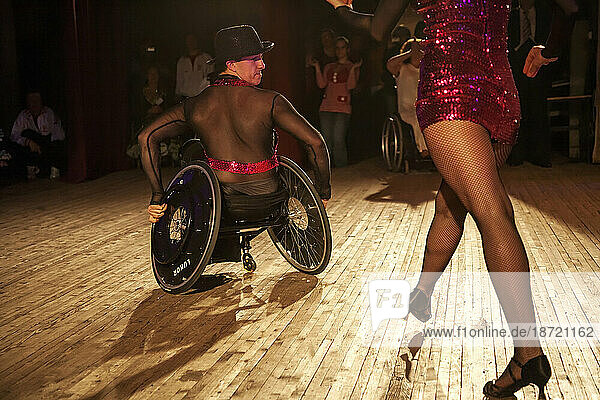 Men On Wheelchair Dancing In Russia