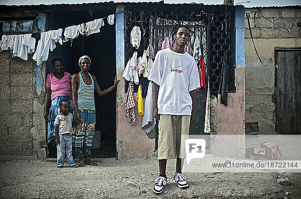 Rap Kreyol artist 2Double in Port-au-Prince  Haiti.