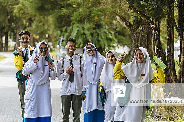Portrait of young people Cameron Highland Malaysia.
