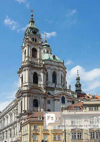 Barocke St. Nikolaus Kirche (Mala Strana) in Prag