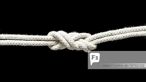 Schiff weiße Seile gebunden Knoten . Auflösung und hohe Qualität schönes Foto