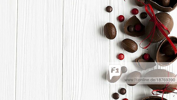 Schokolade Eier Süßigkeiten Foto mit hoher Auflösung