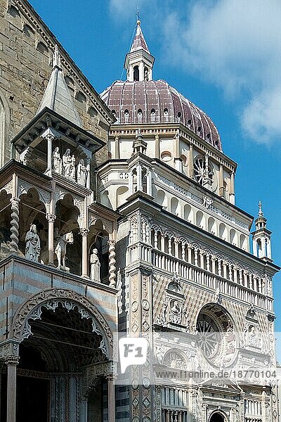 BERGAMO  LOMBARDEI/ITALIEN - 26. JUNI : Basilica di Santa Maria Maggiore in Bergamo am 26. Juni 2017