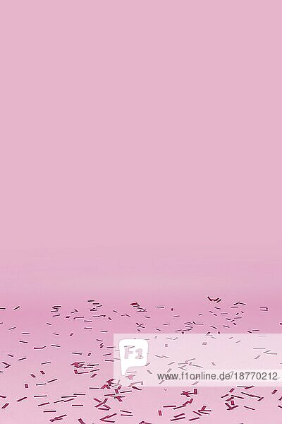 Konfetti verstreut rosa Hintergrund. Schönes Foto