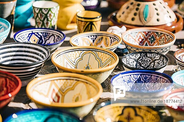 Teller Markt Marokko . Auflösung und hohe Qualität schönes Foto