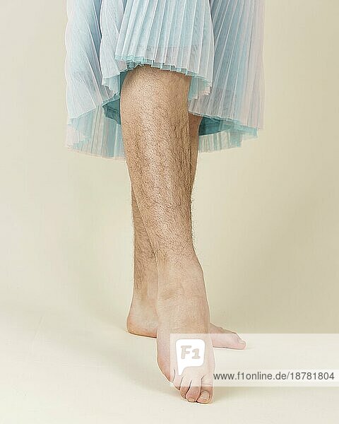 Nahaufnahme Beine Körperbehaarung. Foto mit hoher Auflösung