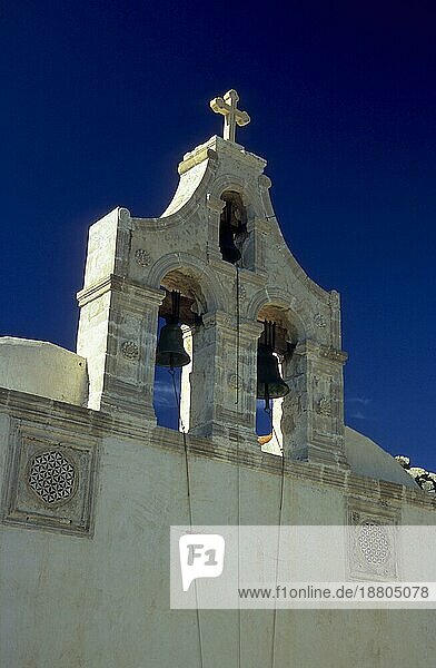 Glockenturm im Preveli Kloster  Kreta  Griechenland  Europa
